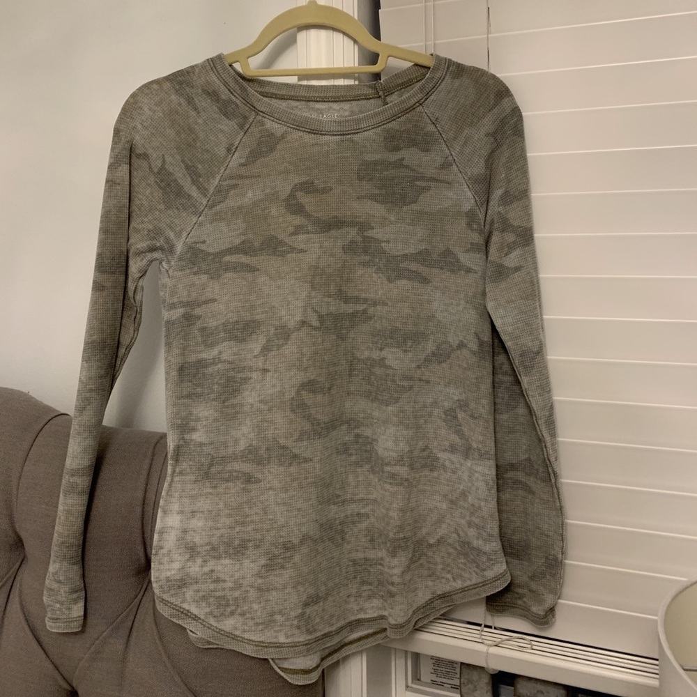 Faded Camouflage Long Sleeve